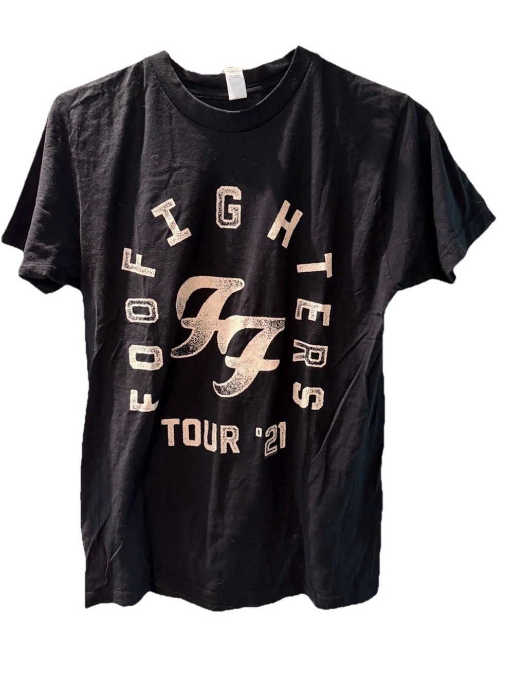 Foo Fighters 2021 Tour  Black Graphic Crewneck Tee